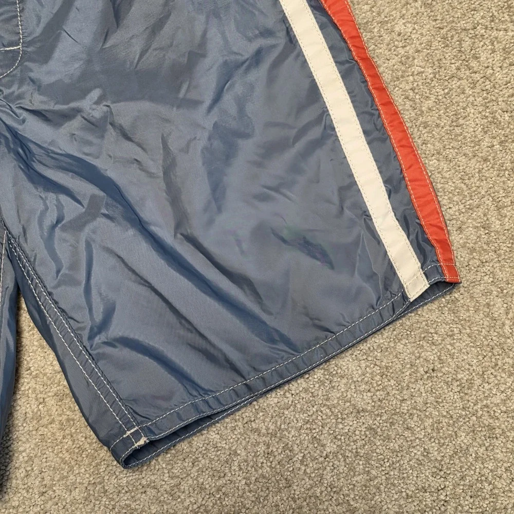 Birdwell Beach Britches 311 Board Shorts Mens 31 Blue Red White USA Made Surf